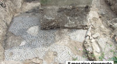 Un pavimento a mosaico di età romana imperiale riaffiora a Concordia Sagittaria (Ve)