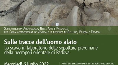 “Sulle tracce dell’uomo alato”: apertura straordinaria del laboratorio di scavo della Soprintendenza per scoprire le sepolture preromane della necropoli orientale di Padova