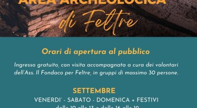 Area archeologica di Piazza Duomo a Feltre: apertura al pubblico e visite accompagnate nei mesi di settembre e ottobre