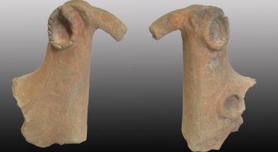 Dallo scavo tra via degli Zabarella e via San Biagio a Padova, il particolare rinvenimento degli alari in terracotta, alcuni dei quali restaurati nel laboratorio della Soprintendenza