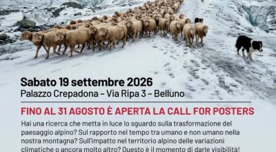 Belluno ospita il convegno “Archeologia alpina  in un mondo in evoluzione.  Quale ruolo tra  Olocene e Antropocene? Comprendere il passato per immaginare nuovi modi di interagire con l’ambiente alpino”
