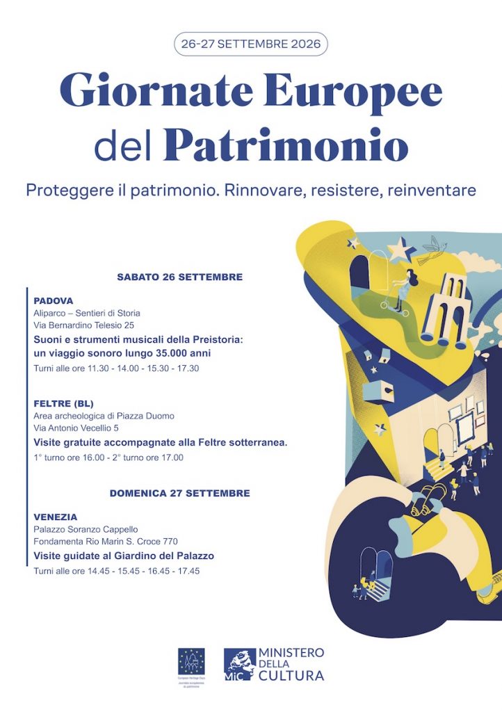 GEP 2026 | Visite guidate ed attività a tema archeologico per bambini e famiglie tra Padova, Feltre (Bl) e Venezia