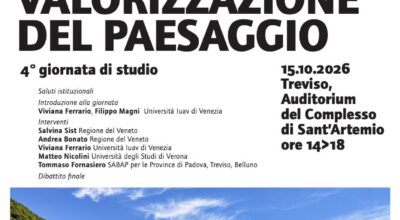 Treviso | La Soprintendenza partecipa alla quarta Giornata di studio sulla valorizzazione del paesaggio, promossa dall’Osservatorio regionale per il paesaggio