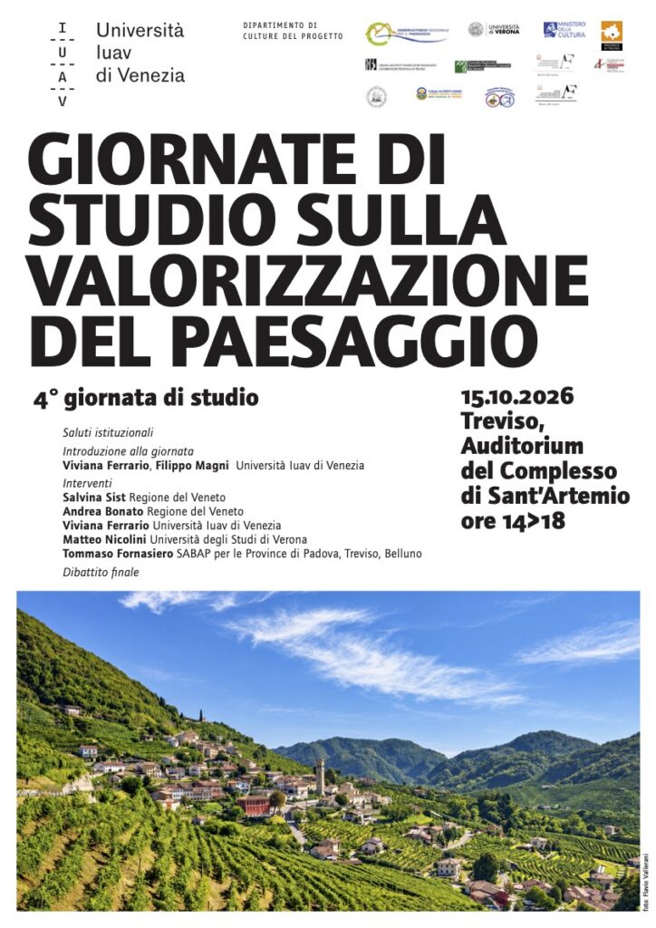 Treviso | La Soprintendenza partecipa alla quarta Giornata di studio sulla valorizzazione del paesaggio, promossa dall’Osservatorio regionale per il paesaggio