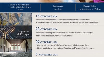 Padova | Al via il Piano di Valorizzazione dei luoghi della cultura 2026 della Soprintendenza: aperture straordinarie di Palazzo Folco e conferenze nei mesi di ottobre e novembre